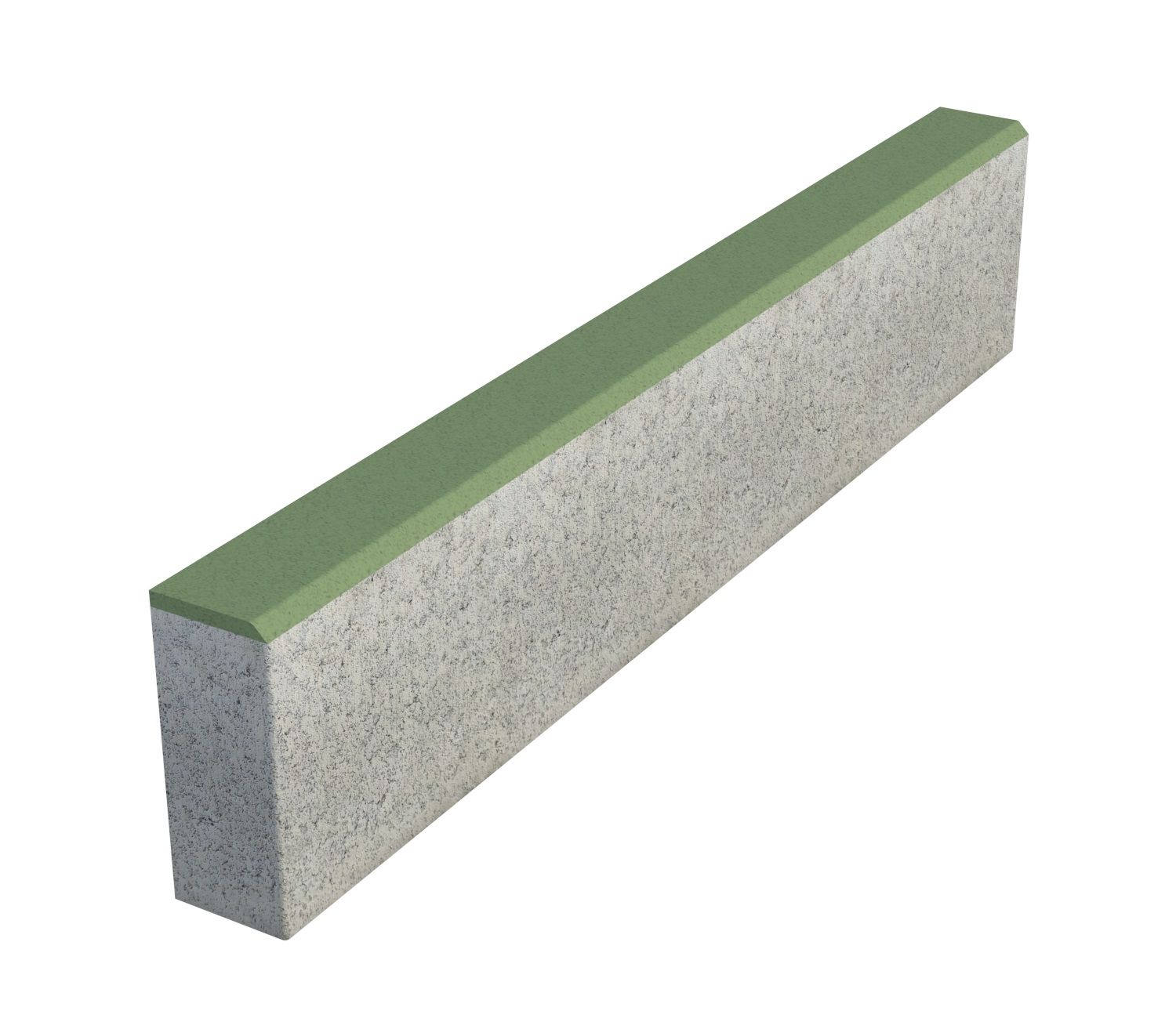 Бордюр тротуарный Выбор БР 100х20х8 Стандарт Зеленый фото 1