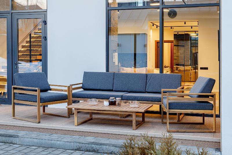 Лаунж-зона Brooklyn Royal Family из дерева, цвет серый фото 2