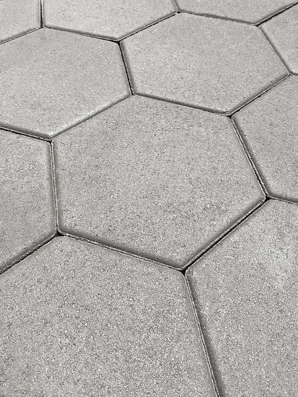 Тротуарная плитка Koldiz Шестигранник 60 мм Стандарт Серый фото 1