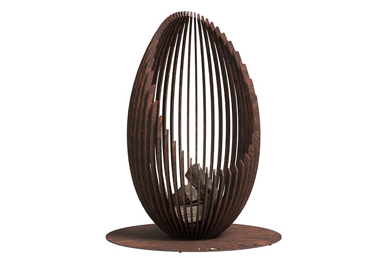 Костровая чаша Vitgarden LOCUS AIR corten из стали 120x80x80 см фото 1