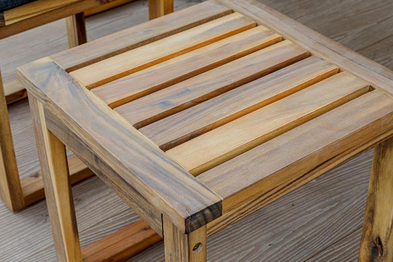 Обеденный комплект Brooklyn Royal Family из дерева, цвет серый фото 6