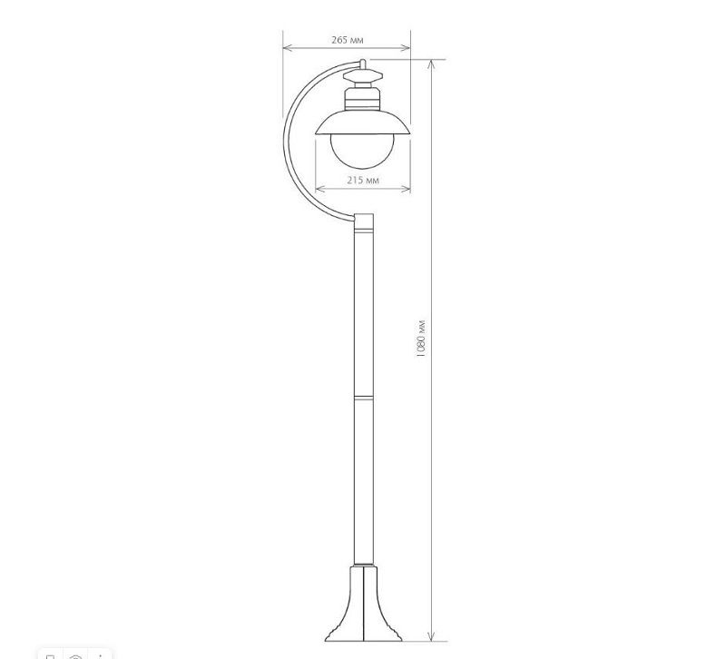 Уличный светильник Elektrostandard Talli F IP44 GL 3002F брауни фото 5