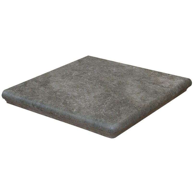 Клинкерная угловая ступень флорентинер Interbau Abell Графитово-серый 273, 320*320*9,5 мм фото 1