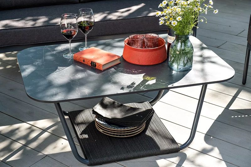 Журнальный столик Гранада 4SIS, цвет черный мрамор фото 5