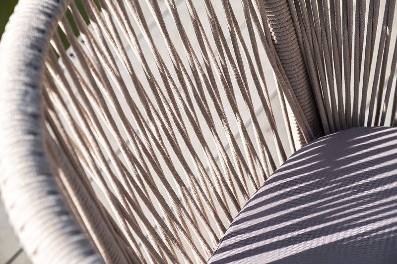 Обеденная группа Диего 4SIS из роупа (веревки), цвет бежевый фото 5