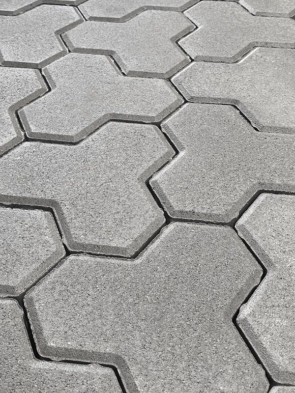 Тротуарная плитка Koldiz Трилистник 100 мм Стандарт Серый фото 1