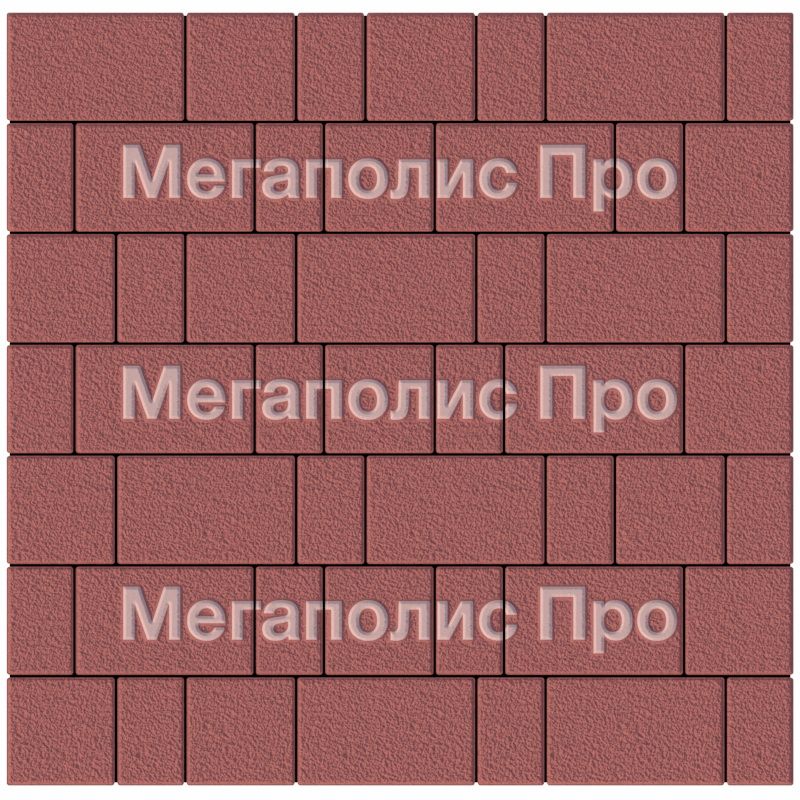 Тротуарная плитка Выбор Старый город А.1.Фсм.4 40 мм. Красный Гранит фото 3
