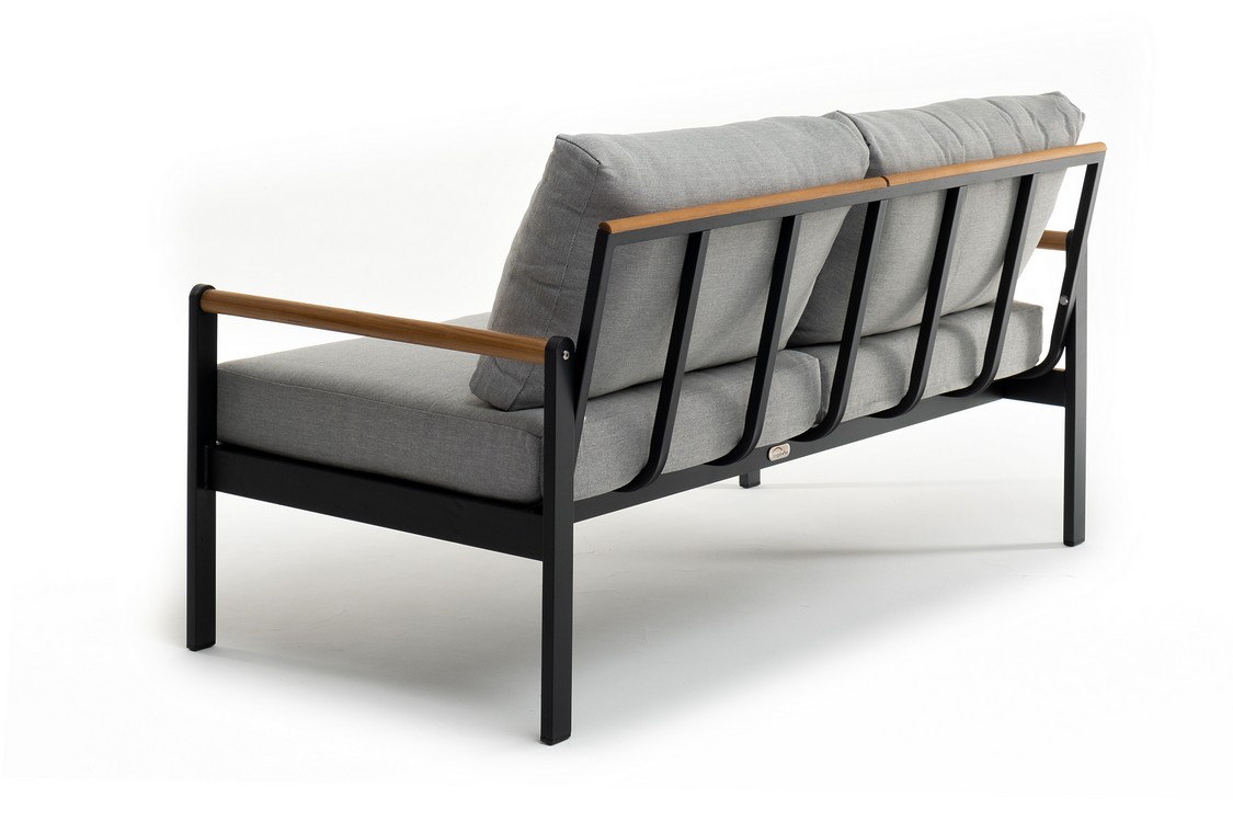 Диван из алюминия MAYA 2-х местный темный графит Joygarden фото 3
