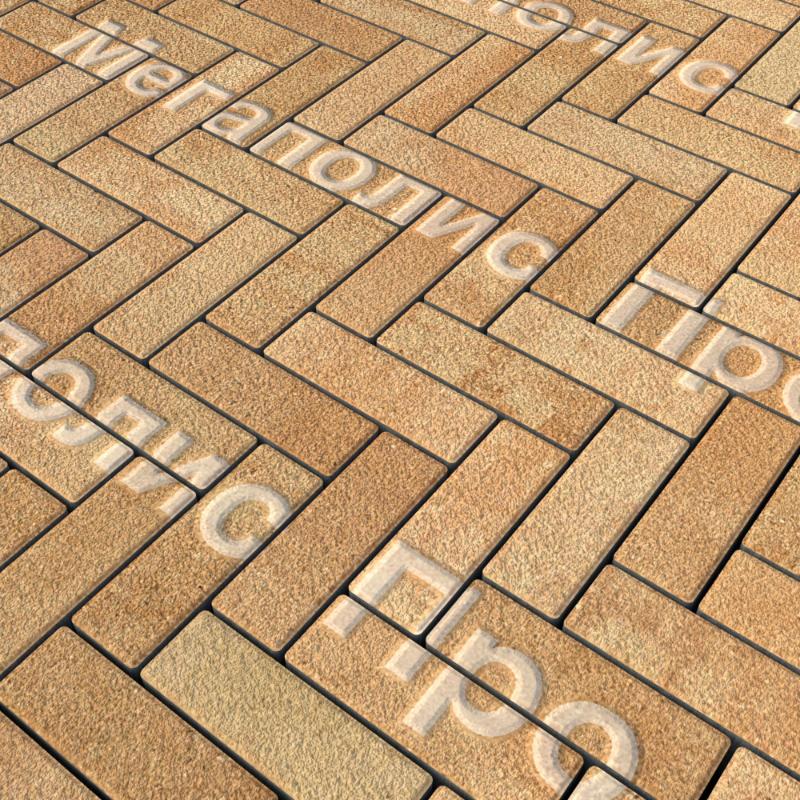 Тротуарная плитка Выбор Паркет Б.4.П.6 Листопад Гранит Сахара фото 1