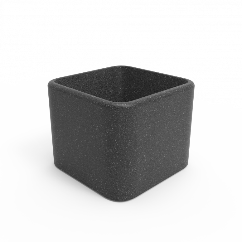 Кашпо Berkano Cubo 60 Black Granite фото 1