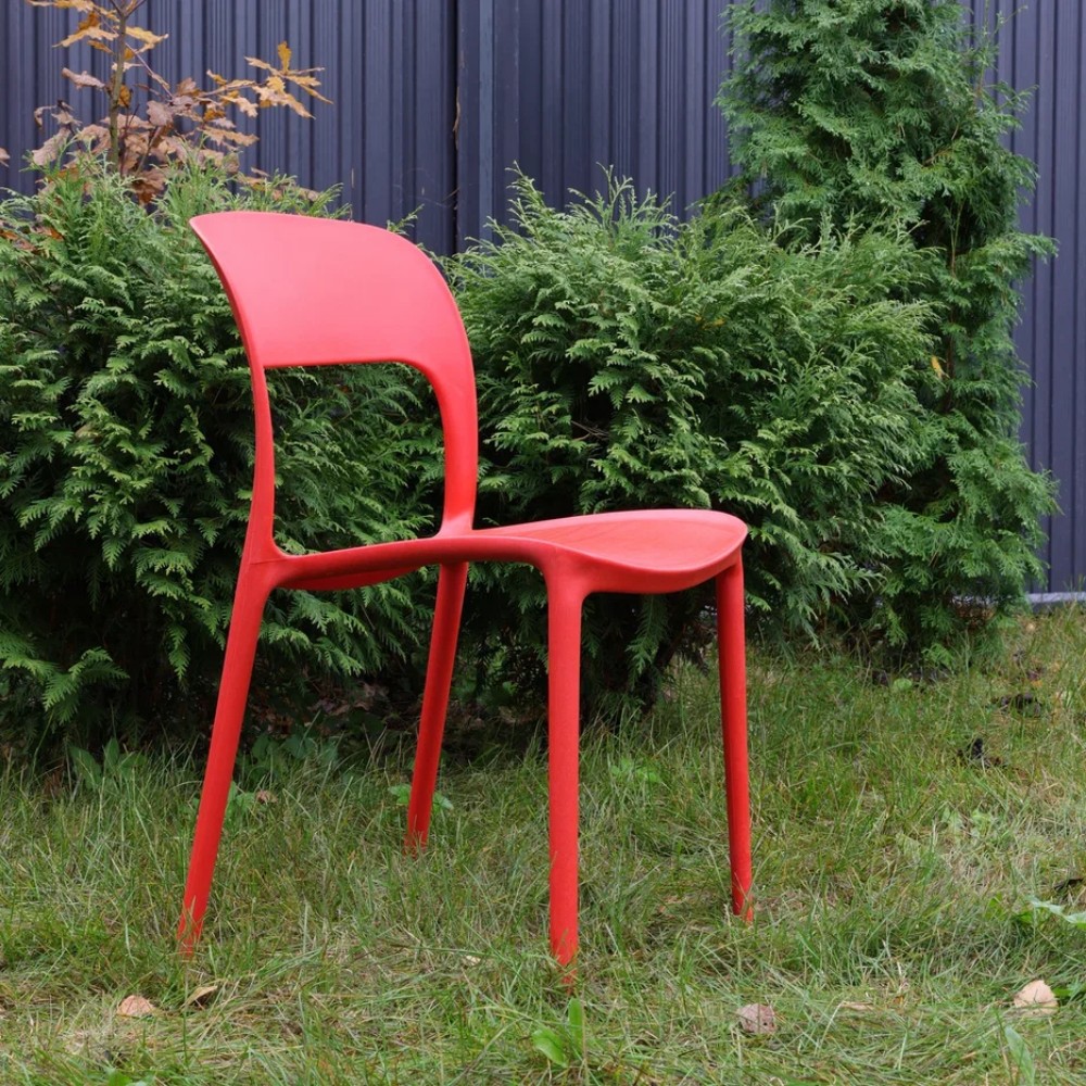 Обеденный стул Olly Royal Family из пластика, цвет красный фото 1