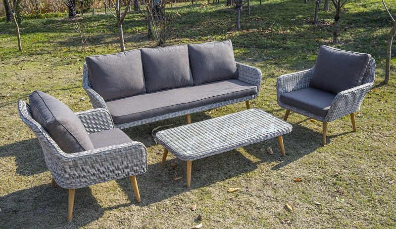 Столик журнальный Прованс 4SIS из искусственного ротанга, цвет бежевый фото 7