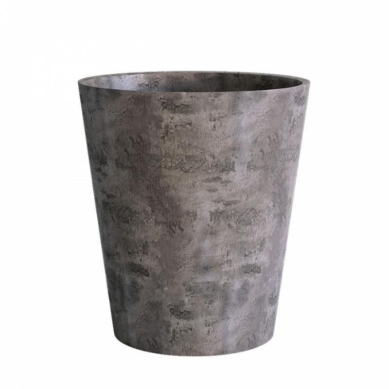 Кашпо Concretika Кратер D60 H50 Конкрит грей дарк фото 1