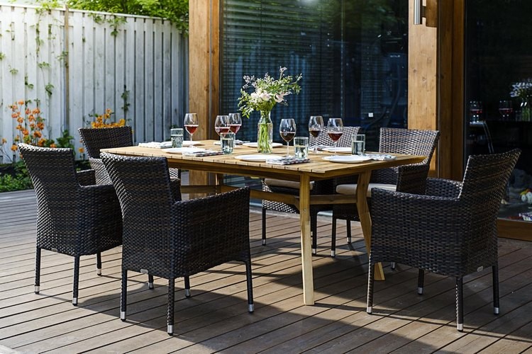 Обеденный комплект MODENA 180 см на 6 персон с креслами Joygarden фото 8