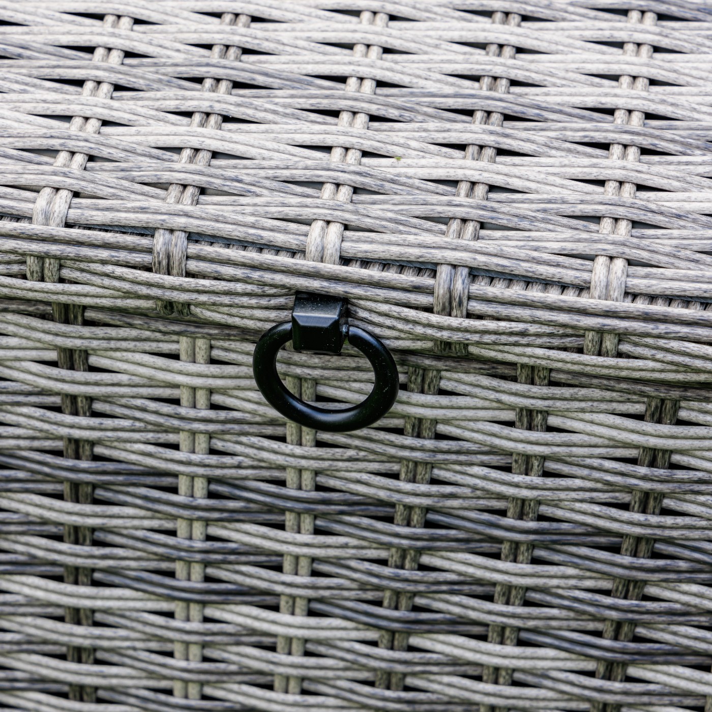 Сундук для хранения Karl 120 Royal Family из искусственного ротанга c колесиками, цвет серый фото 2