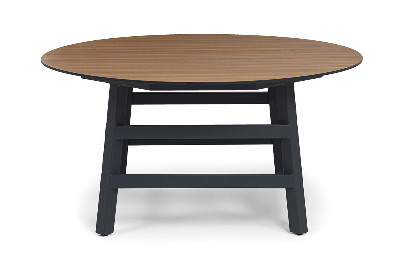 Рио стол из HPL круглый Ø160см, H75, цвет столешницы дуб фото 2