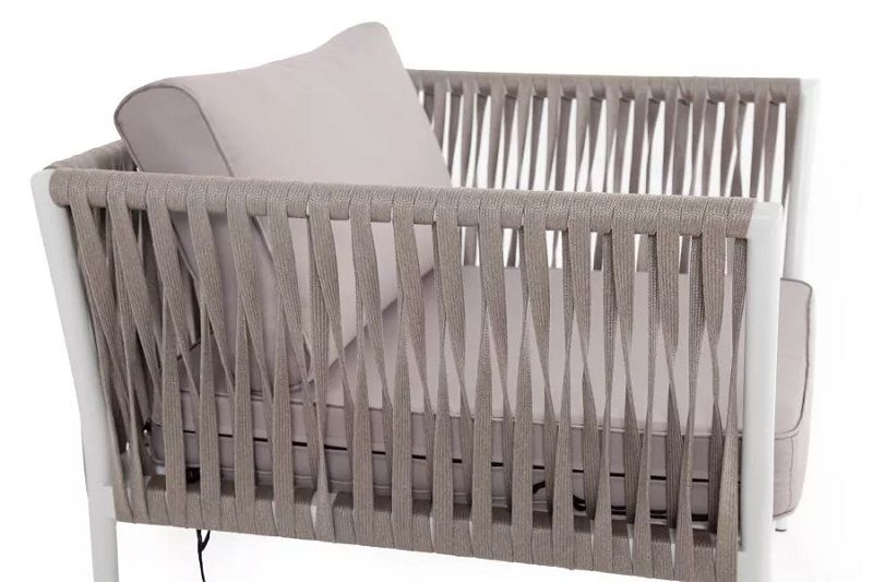 Кресло Касабланка 4SIS из роупа (веревки), цвет бежевый фото 4