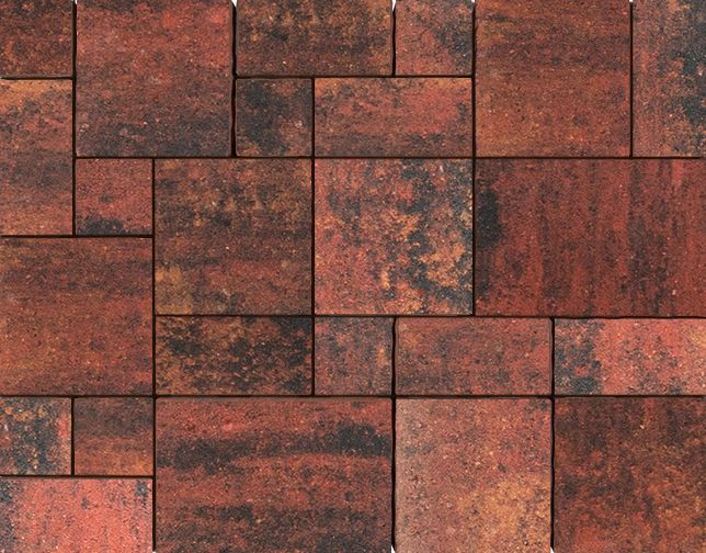 Тротуарная плитка 342 Механический завод Вилла ColorMix 80мм Вулкан фото 1