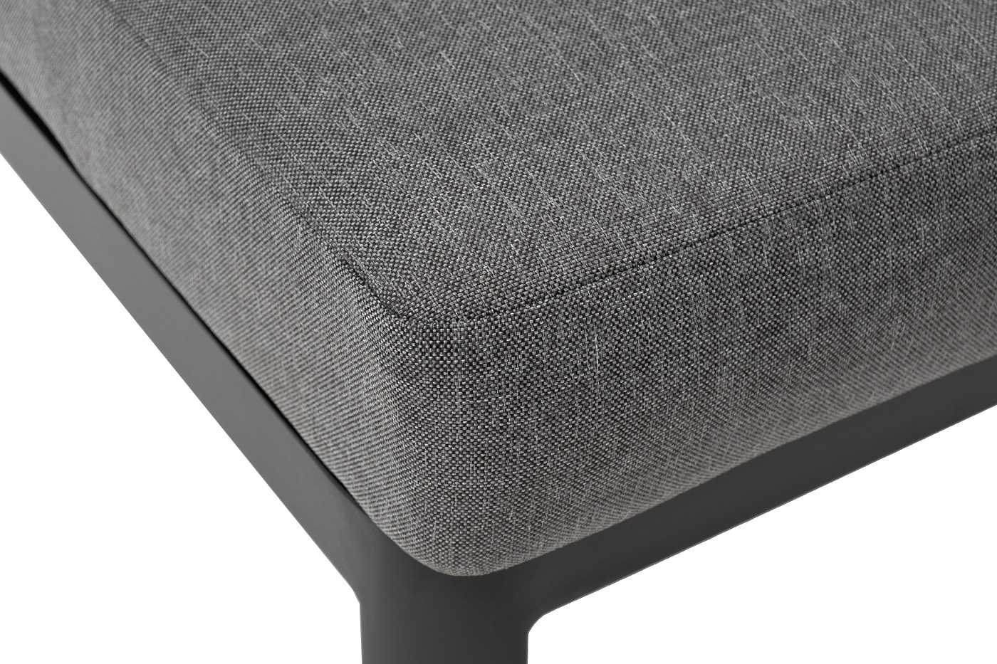 Париж модуль диванный алюминиевый центральный, цвет серый фото 4