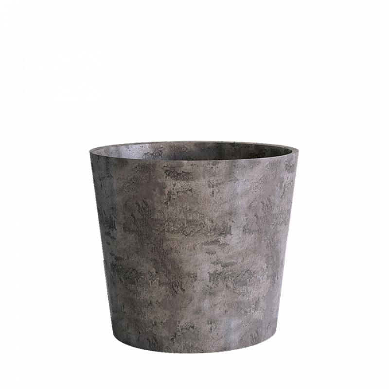 Кашпо Concretika Кратер D30 H24 Конкрит грей дарк фото 1
