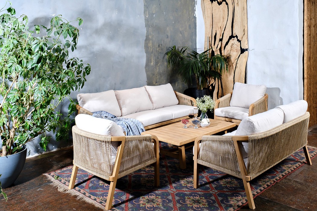 Стол садовый кофейный из акации RIMINI Joygarden фото 6