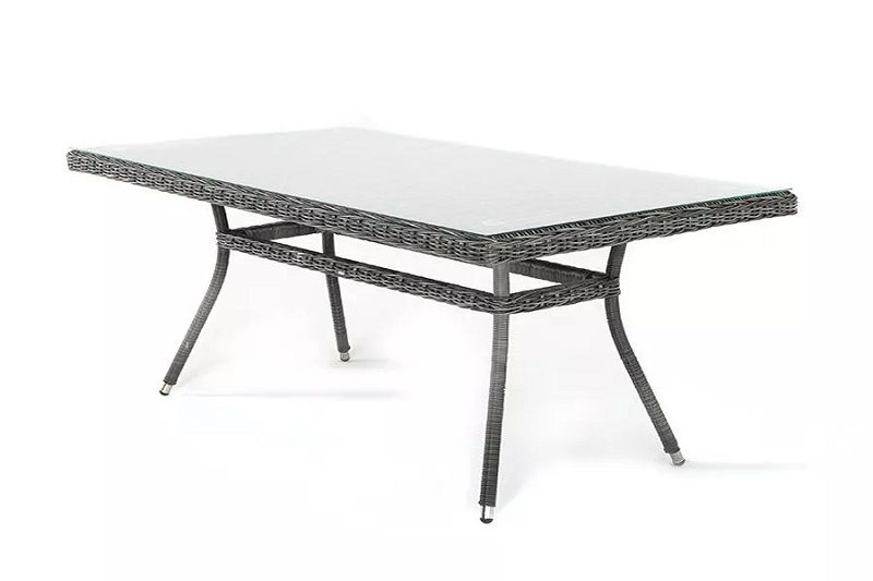 Плетеный стол Латте 4SIS из искусственного ротанга, цвет графит фото 3