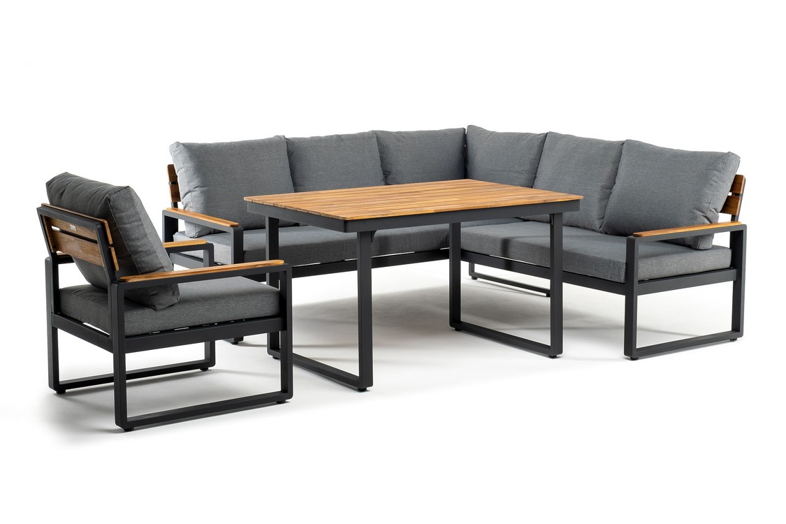 Лаунж зона из алюминия TOPA L с обеденным столом Joygarden фото 1