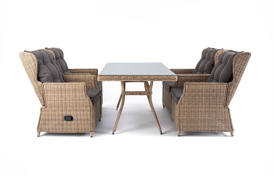 Обеденная группа Кьянти 4SIS из искусственного ротанга фото 3
