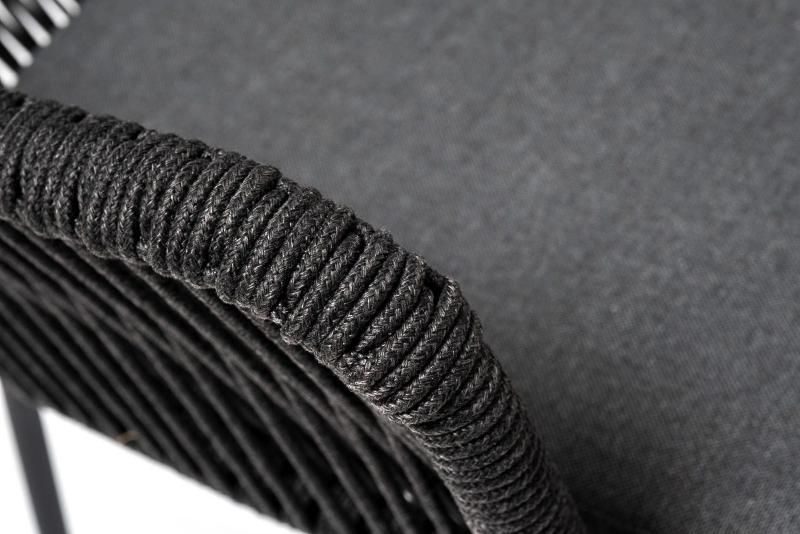 Обеденная группа Лион 4SIS на 4 персоны со стульями "Лион" темно-серый, круглый стол "серый гранит" фото 7