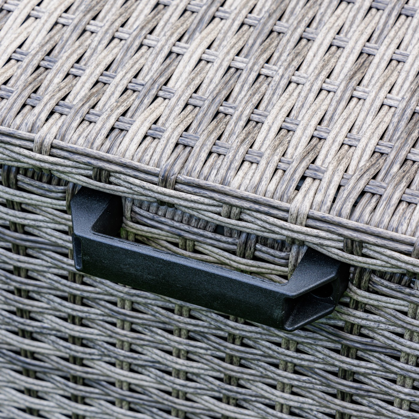 Сундук для хранения Karl 120 Royal Family из искусственного ротанга c колесиками, цвет серый фото 3