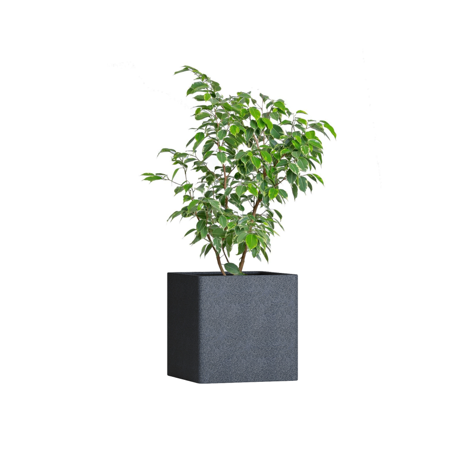 Кашпо TERRAFAKTURA Квадро 30x30x30 Базальт фото 1