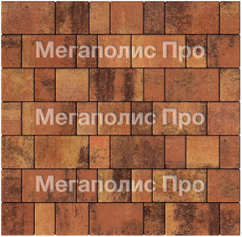 Тротуарная плитка Выбор Старый город Листопад А.1.Фсм.4 40 мм. Саванна фото 3