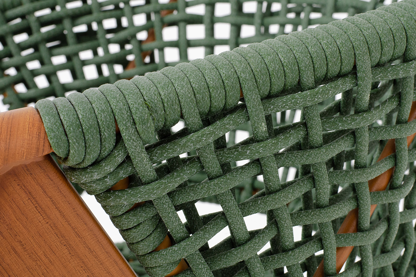 Амстердам плетеный стул из искусственного ротанга, цвет зеленый фото 6
