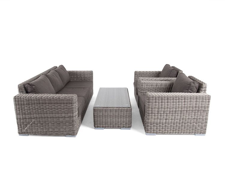 Лаунж-зона Боно 4SIS из искусственного ротанга, цвет серый фото 10