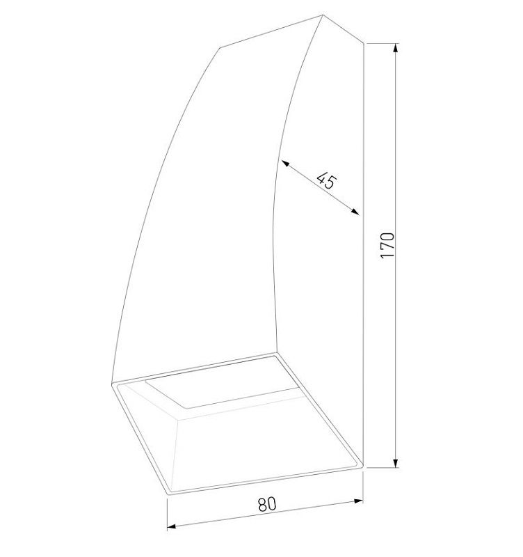 Уличный светильник Elektrostandard FORW 1016 TECHNO белый фото 3