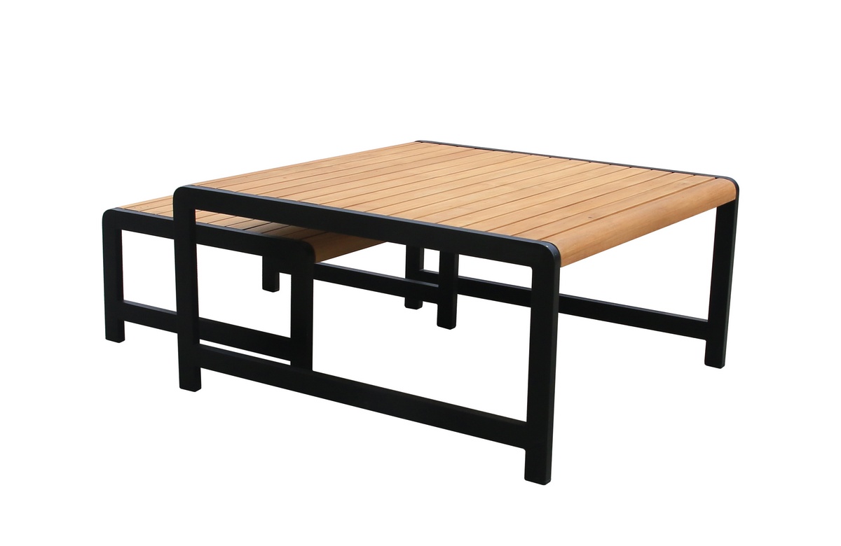 Комплект кофейных столов из алюминия MAYA темный графит Joygarden фото 4