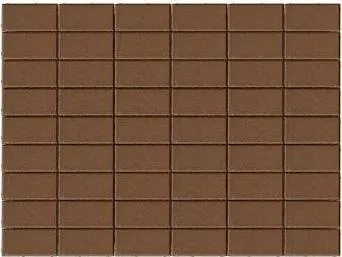 Брусчатка Braer Прямоугольник (кирпич) 100х200х60 мм Коричневый
