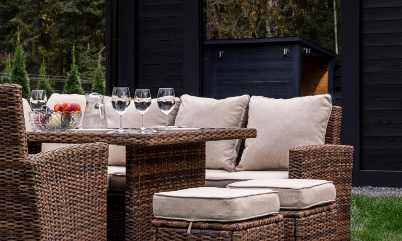 Угловой комплект Zorro Plus Double Royal Family из искусственного ротанга, цвет коричневый фото 5