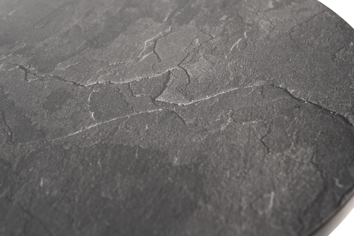 Кипр интерьерный стол из HPL круглый Ø30 H40, цвет серый гранит фото 4