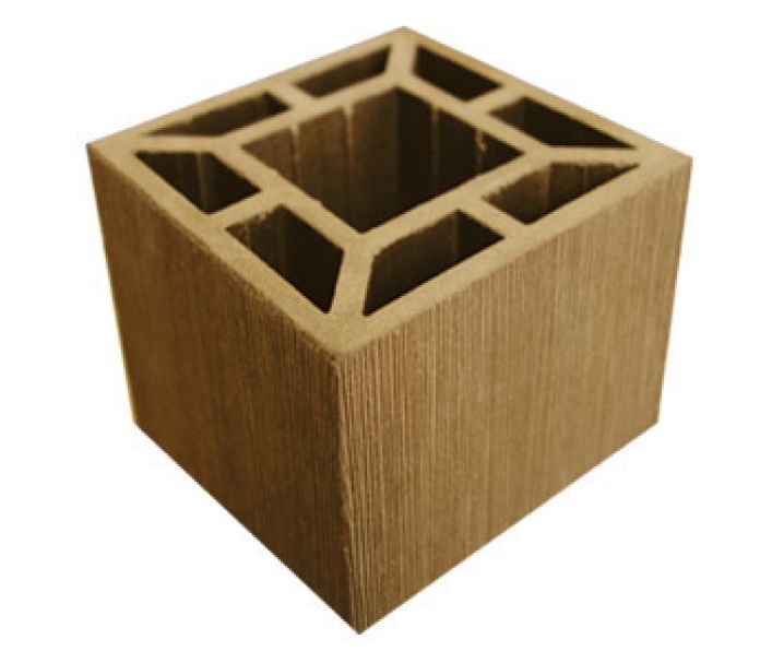 Столб большой 120 Террапол 3050х120х120 мм, цвет Дуб Севилья фото 1