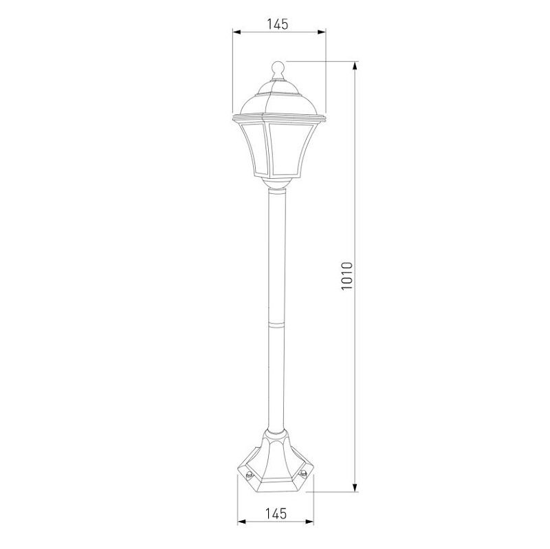 Уличный светильник Elektrostandard Apus F IP44 GL 1009F черное золото фото 3