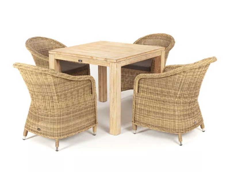 Обеденная группа Виченца R 4SIS, цвет соломенный фото 1