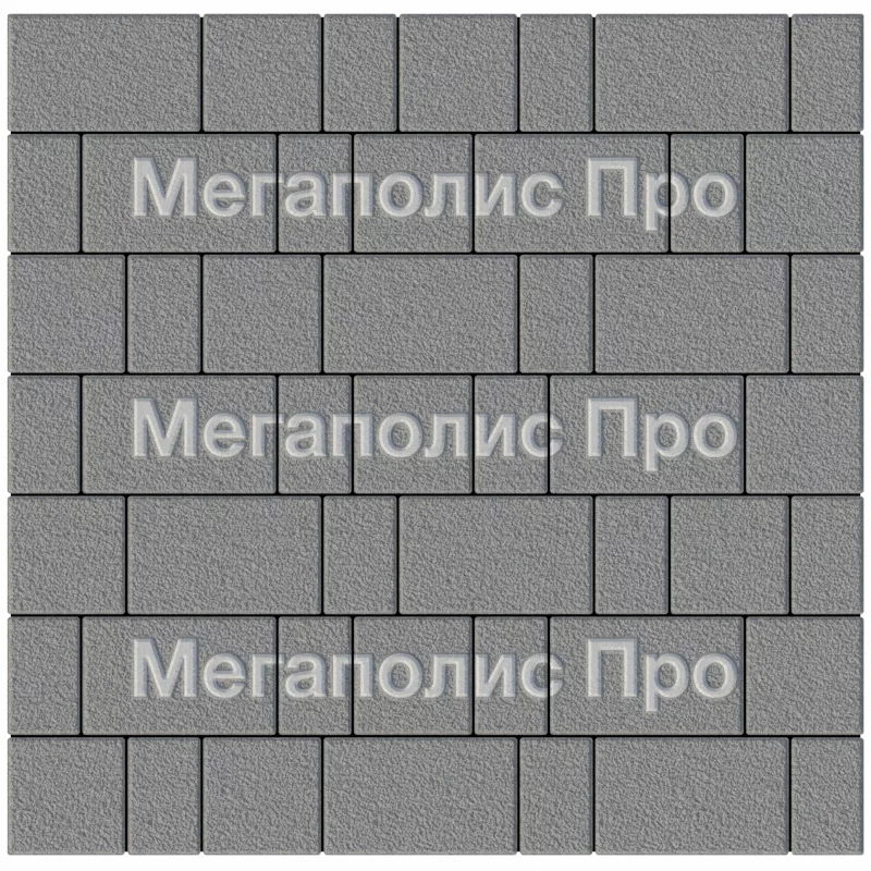 Тротуарная плитка Выбор Старый город А.1.Фсм.4 40 мм. Серый Гранит фото 3