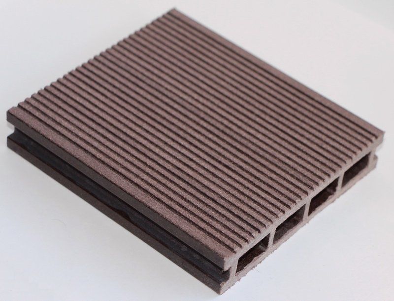 Террасная доска MasterDeck Classic 140мм*26мм узкий + широкий вельвет, цвет Венге фото 2