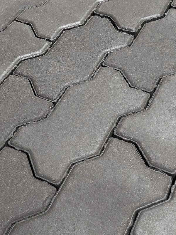 Тротуарная плитка Koldiz Волна 60 мм Стандарт Серый фото 1