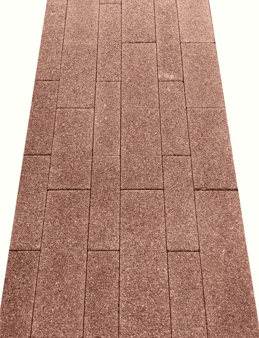 Тротуарная плитка Выбор Паркет мультиформатный Б.9.Псм.8 80 мм Красный Гранит фото 4