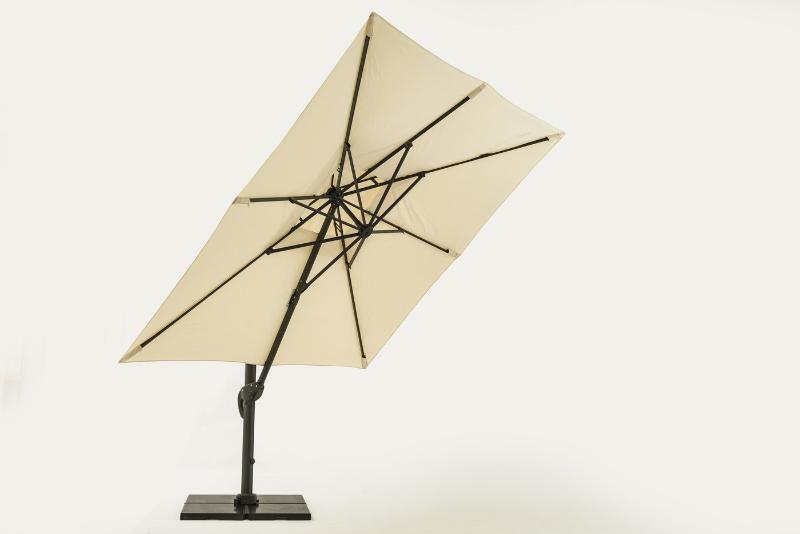 Садовый зонт Varallo Brafritid антрацит/бежевый, алюминий фото 2