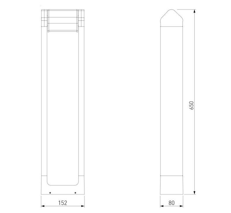 Уличный светильник Elektrostandard DORS F LED 35163/F черный фото 7