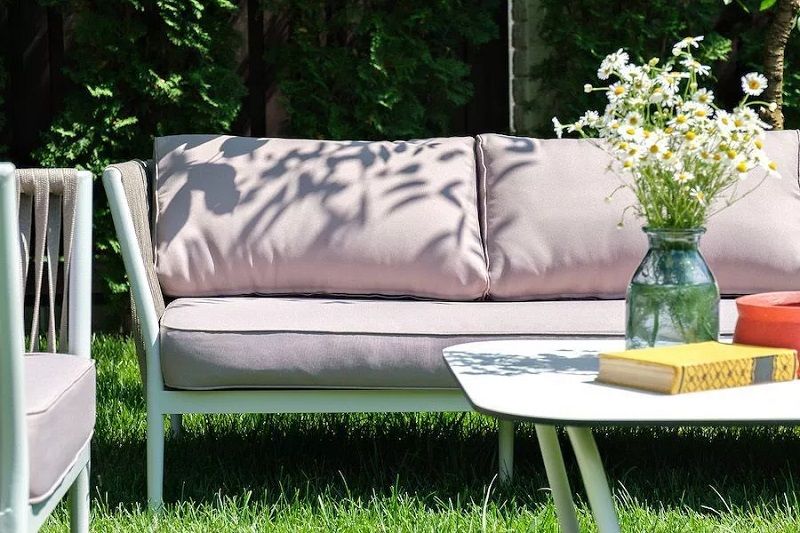 Диван трехместный Касабланка 4SIS из роупа (веревки), цвет бежевый фото 7