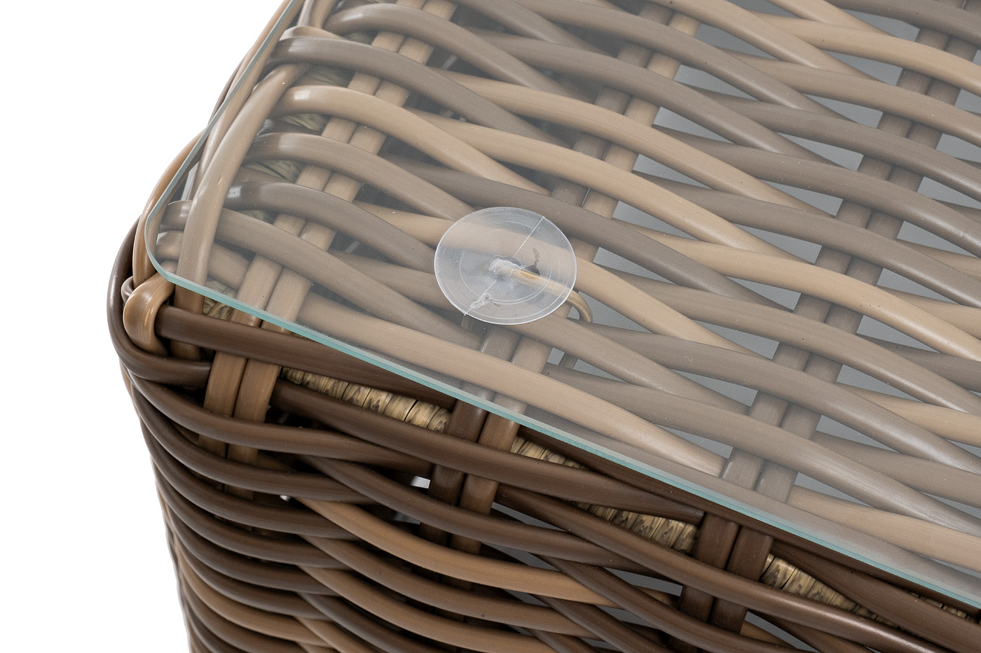 Палермо журнальный столик из искусственного ротанга, цвет соломенный фото 6